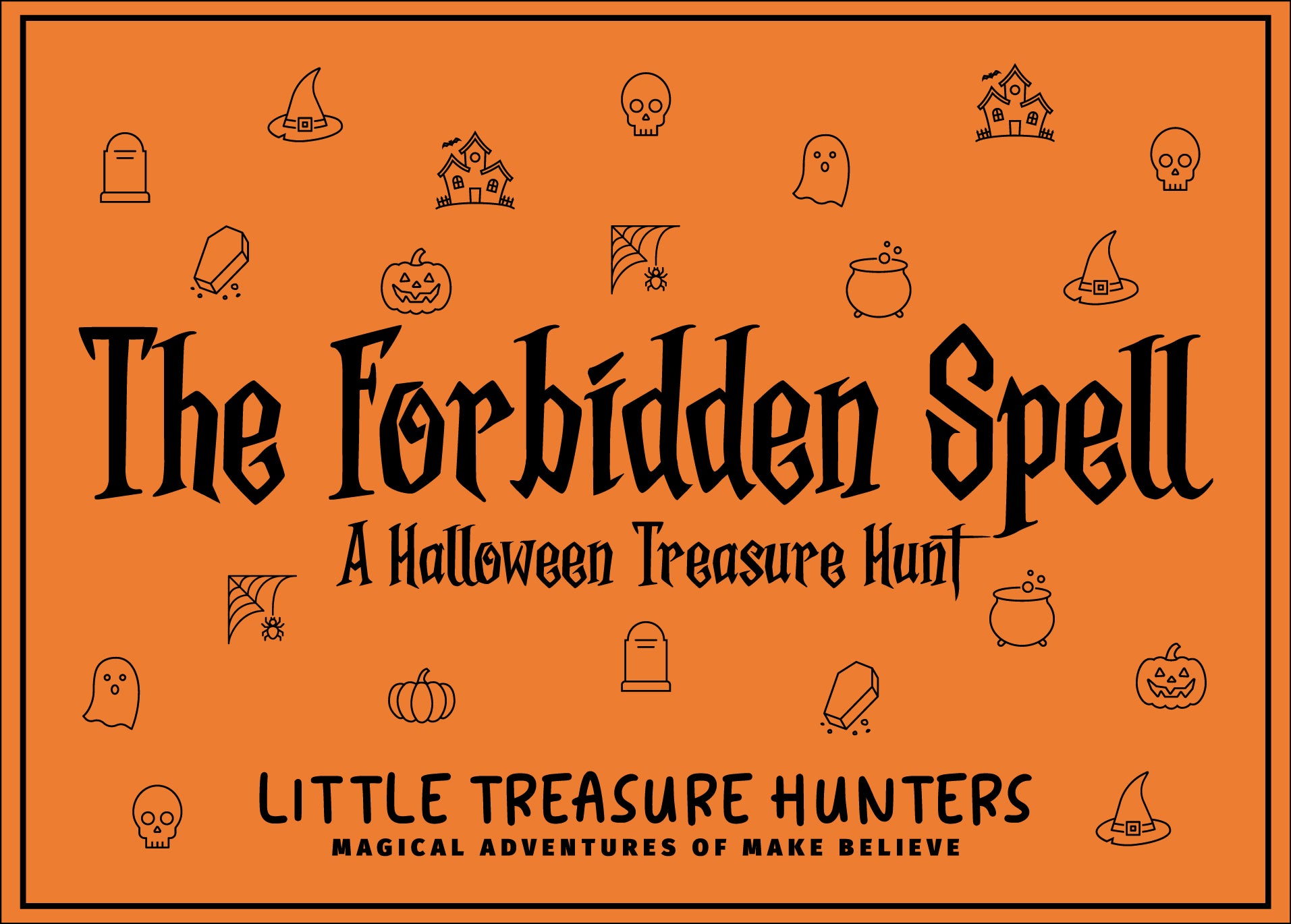 The box top of The Forbidden Spell by Little Treasure Hunters