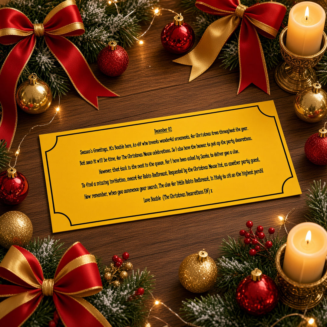 The Christmas Mouse - A Festive Party Advent Treasure Hunt