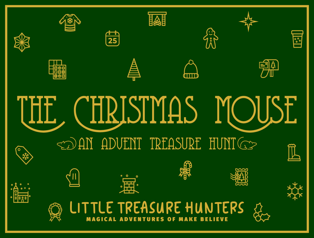 The Christmas Mouse treasure hunt box lid.